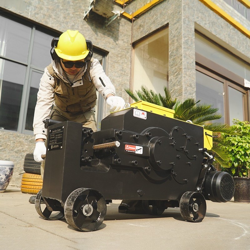 Home GQ40A Steel Bar Cutting Machine Iron Rebar Cutter Machine with and ...