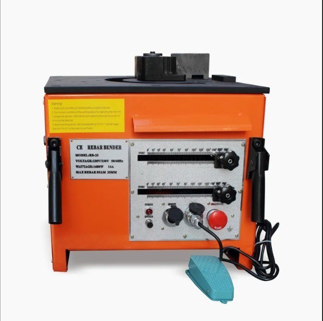 220v Semi-automatic Portable Light Weight Rebar Bender for 25mm Steel ...